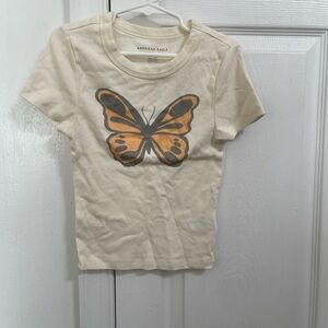 American Eagle Butterfly T Shirt Size XSmall